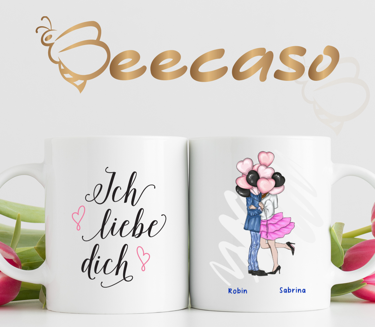 Paar-Tasse Stehend | Deine personalisierte Tasse