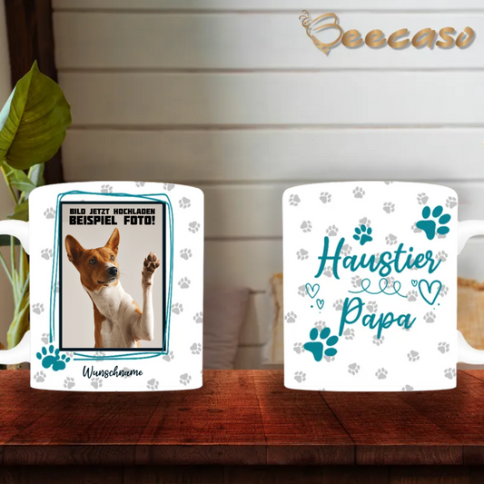 Mein Haustier | Haustier Papa | Deine personalisierte Tasse