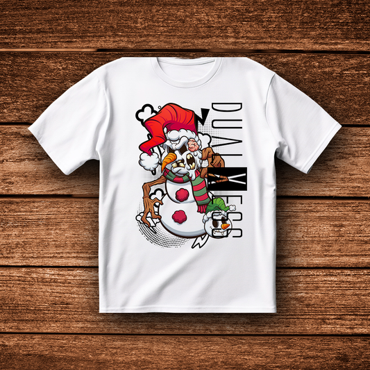 DualXess - T-Shirt - Design Schneemann Zombie